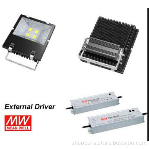 IP65 Waterproof 3 year warranty LED100W led flood light meanwell